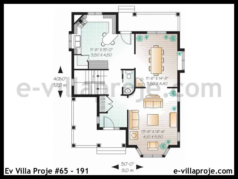 Ev Villa Proje #65 – 191 Ev Villa Projesi Model Detayları