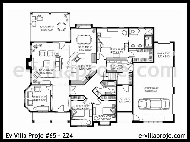 Ev Villa Proje #65 – 224 Ev Villa Projesi Model Detayları