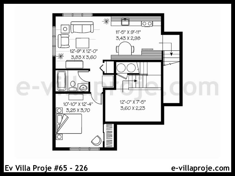 Ev Villa Proje #65 - 226 Çelik Ev Projesi - Görsel 4