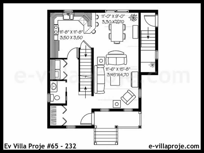 Ev Villa Proje #65 – 232 Ev Villa Projesi Model Detayları