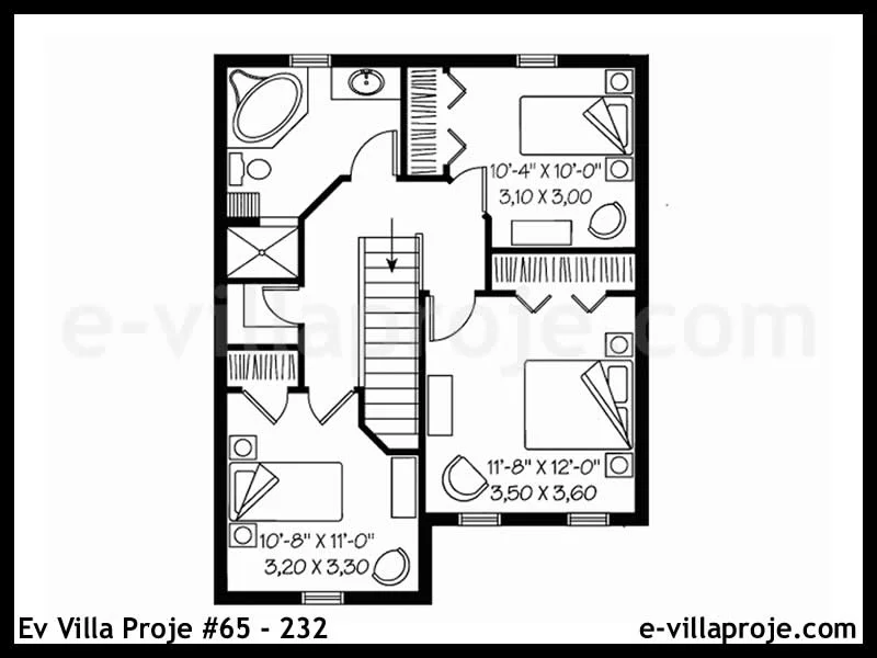 Ev Villa Proje #65 – 232 Ev Villa Projesi Model Detayları