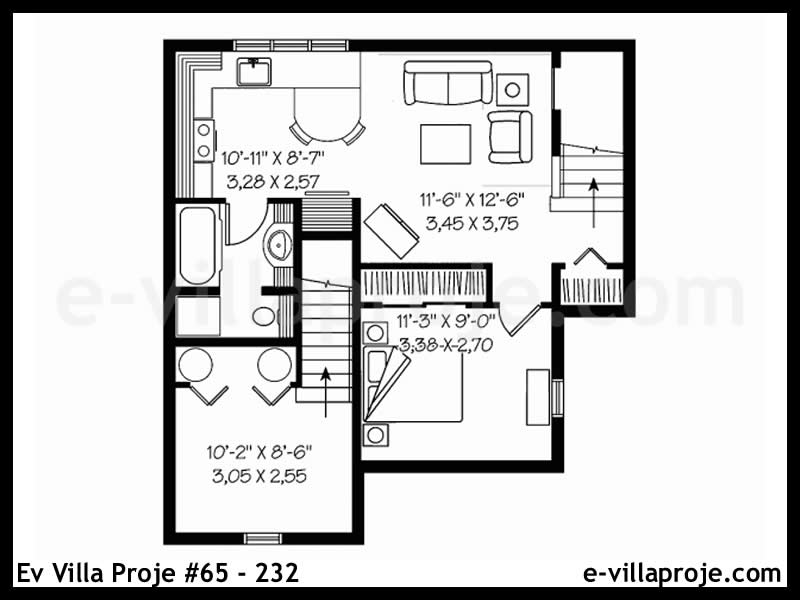 Ev Villa Proje #65 - 232 Çelik Ev Projesi - Görsel 4