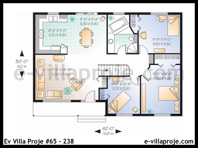 Ev Villa Proje #65 – 238 Ev Villa Projesi Model Detayları