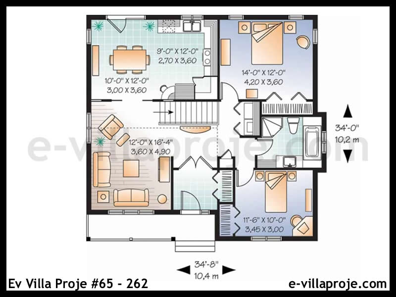 Ev Villa Proje #65 – 262 Ev Villa Projesi Model Detayları