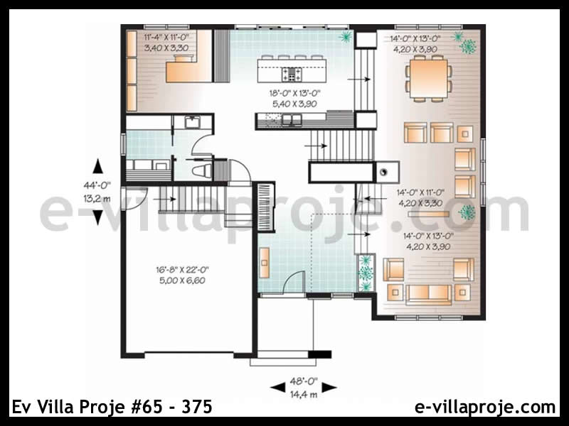 Ev Villa Proje #65 – 375 Ev Villa Projesi Model Detayları