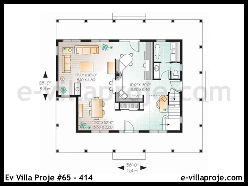 Ev Villa Proje #65 – 414 Ev Villa Projesi Model Detayları