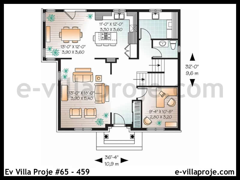 Ev Villa Proje #65 – 459 Ev Villa Projesi Model Detayları