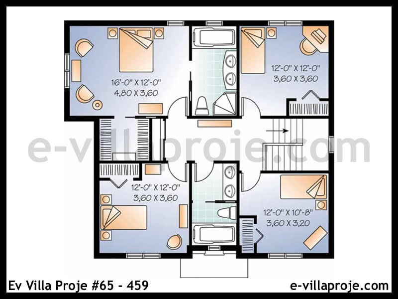 Ev Villa Proje #65 – 459 Ev Villa Projesi Model Detayları