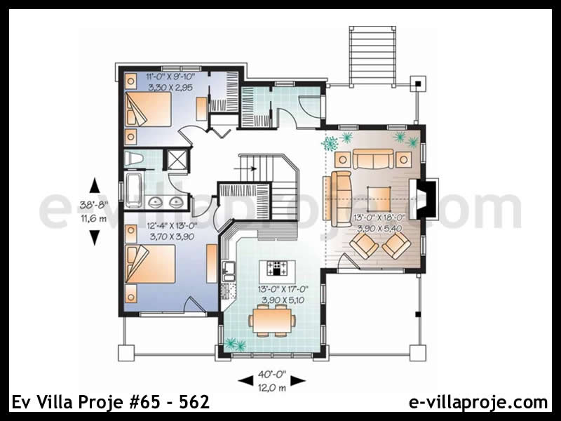 Ev Villa Proje #65 – 562 Ev Villa Projesi Model Detayları