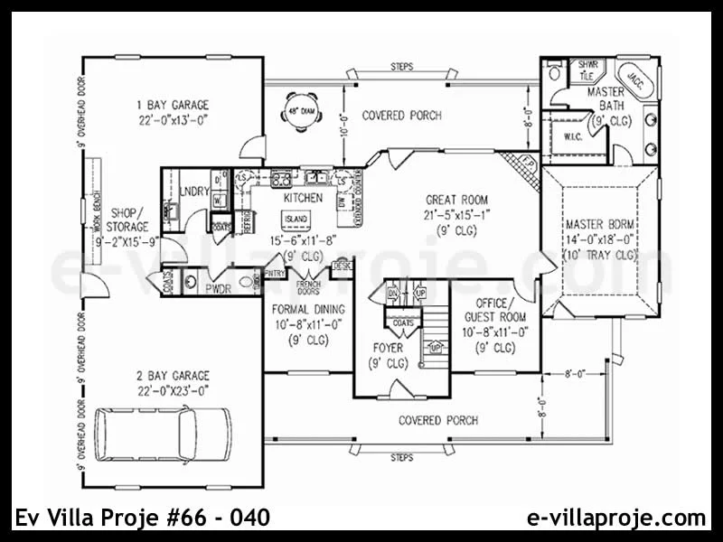 Ev Villa Proje #66 – 040 Ev Villa Projesi Model Detayları