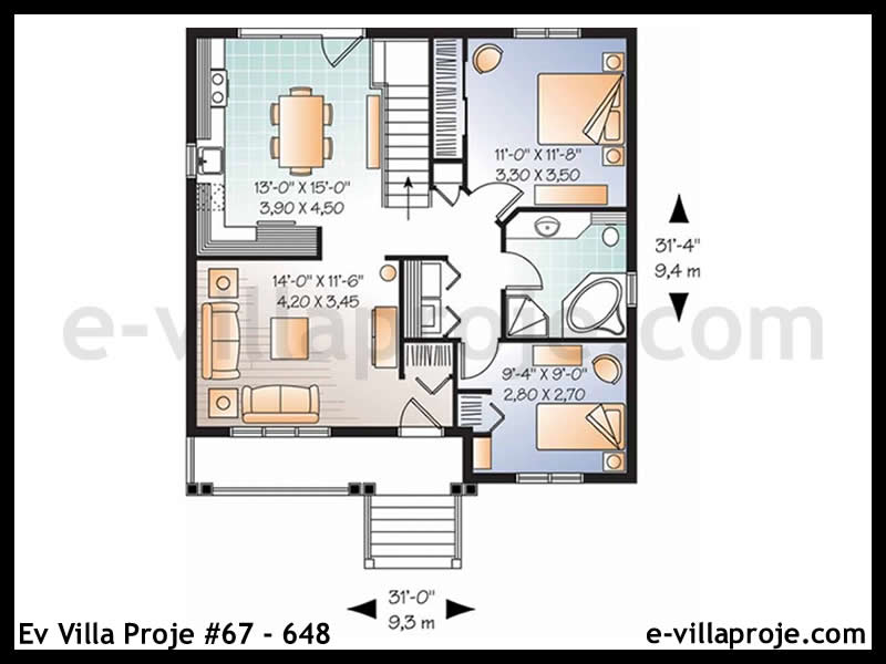 Ev Villa Proje #67 – 648 Ev Villa Projesi Model Detayları