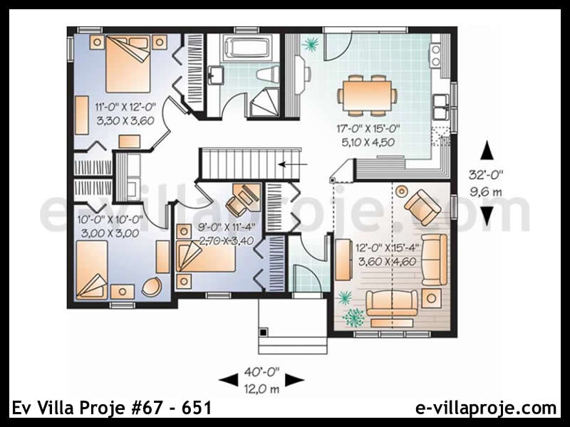 Ev Villa Proje #67 – 651 Ev Villa Projesi Model Detayları