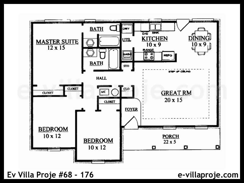 Ev Villa Proje #68 – 176 Ev Villa Projesi Model Detayları