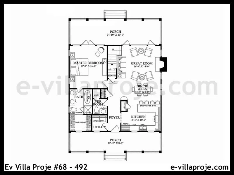 Ev Villa Proje #68 – 492 Ev Villa Projesi Model Detayları