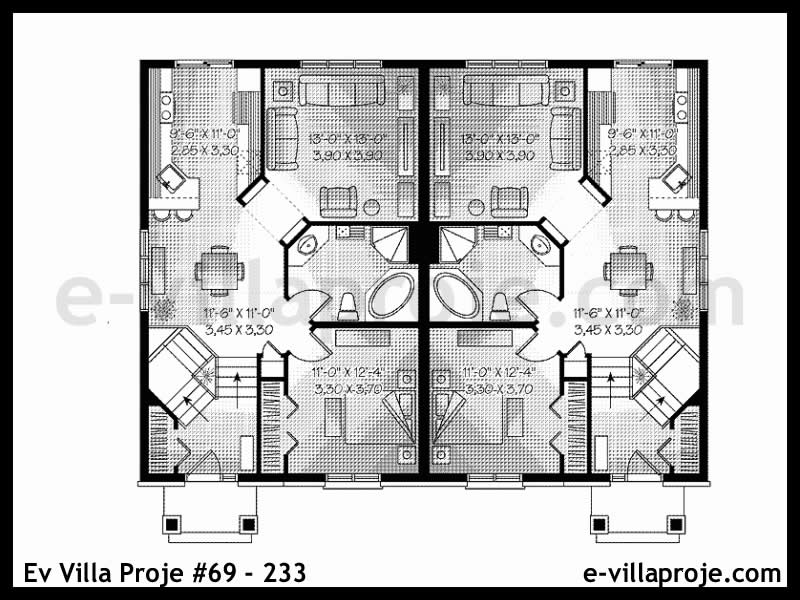 Ev Villa Proje #69 – 233 Ev Villa Projesi Model Detayları