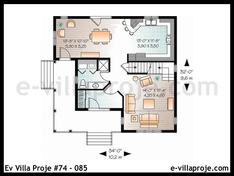 Ev Villa Proje #74 – 085 Ev Villa Projesi Model Detayları
