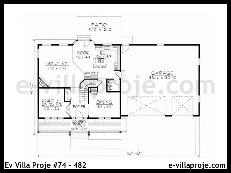 Ev Villa Proje #74 – 482 Ev Villa Projesi Model Detayları