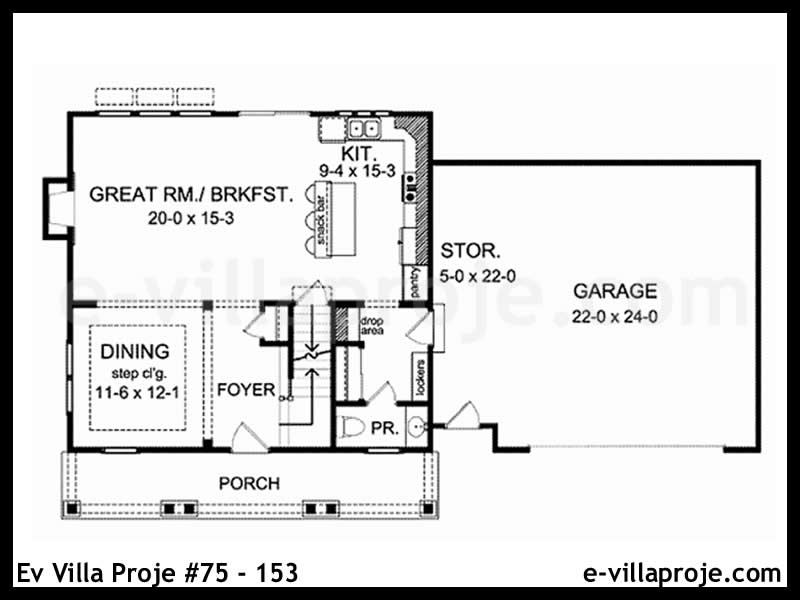 Ev Villa Proje #75 – 153 Ev Villa Projesi Model Detayları