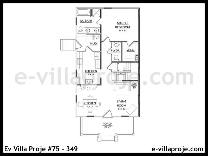 Ev Villa Proje #75 – 349 Ev Villa Projesi Model Detayları