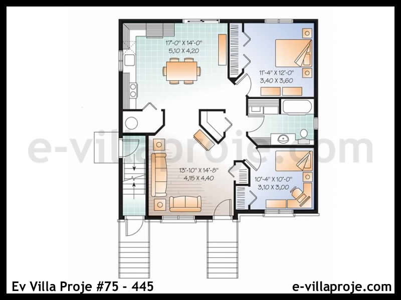 Ev Villa Proje #75 – 445 Ev Villa Projesi Model Detayları