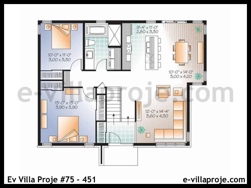 Ev Villa Proje #75 – 451 Ev Villa Projesi Model Detayları
