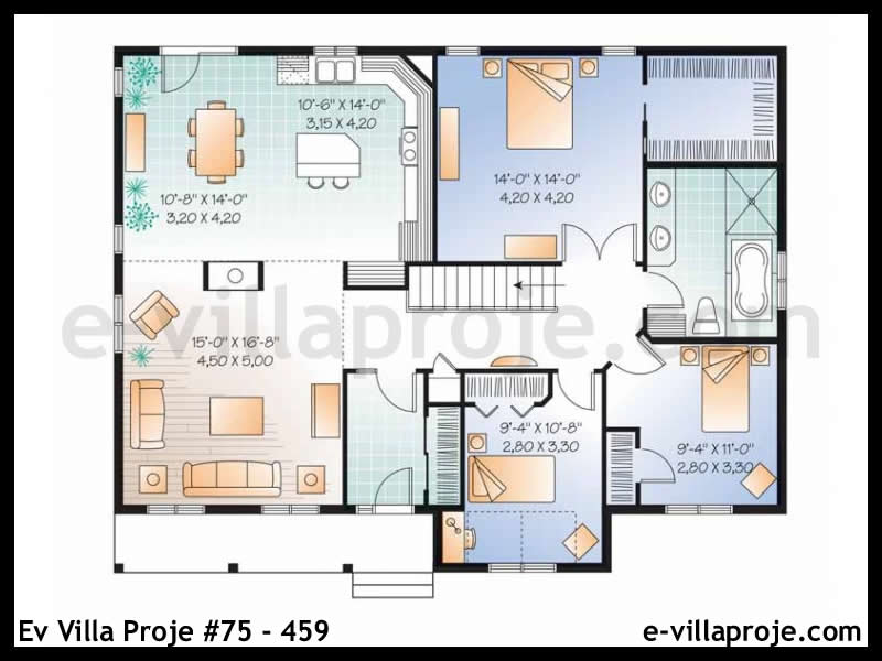 Ev Villa Proje #75 – 459 Ev Villa Projesi Model Detayları