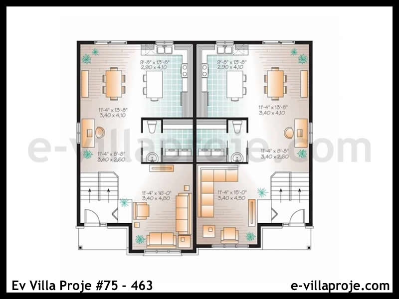 Ev Villa Proje #75 – 463 Ev Villa Projesi Model Detayları