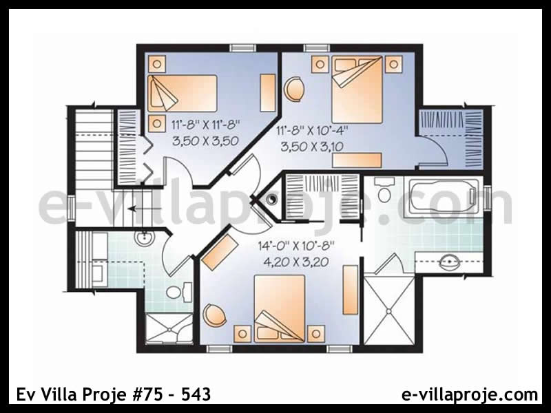 Ev Villa Proje #75 – 543 Ev Villa Projesi Model Detayları