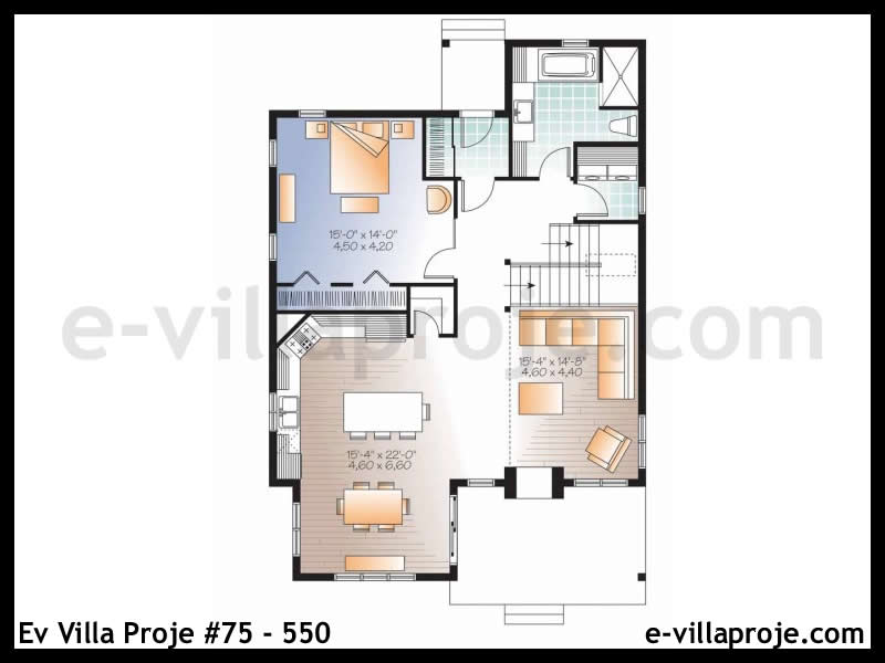 Ev Villa Proje #75 – 550 Ev Villa Projesi Model Detayları