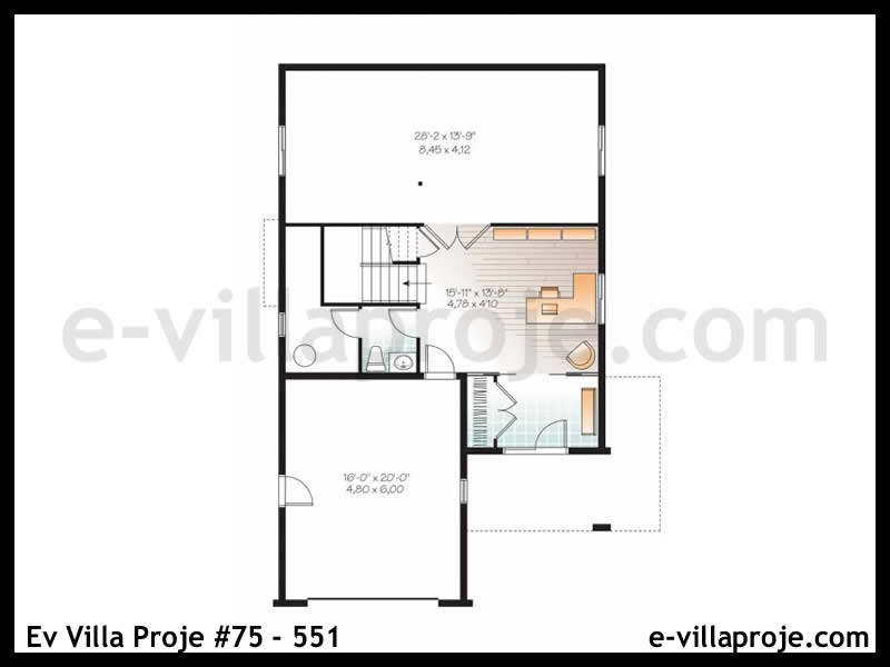 Ev Villa Proje #75 - 551 Çelik Ev Projesi - Görsel 4