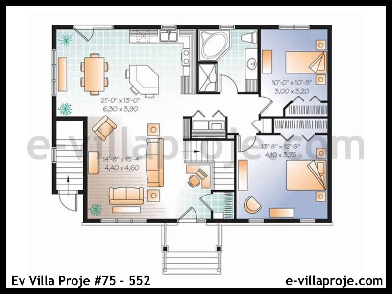 Ev Villa Proje #75 – 552 Ev Villa Projesi Model Detayları