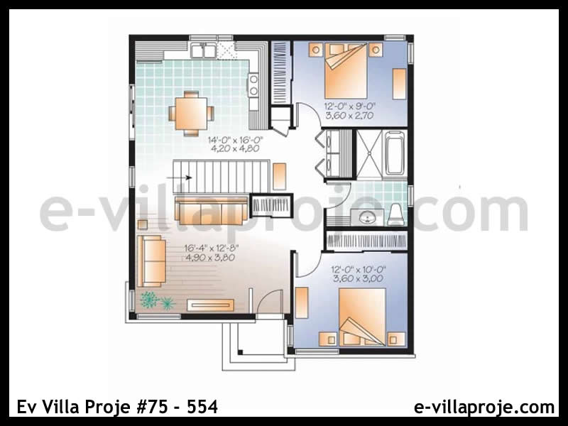 Ev Villa Proje #75 – 554 Ev Villa Projesi Model Detayları