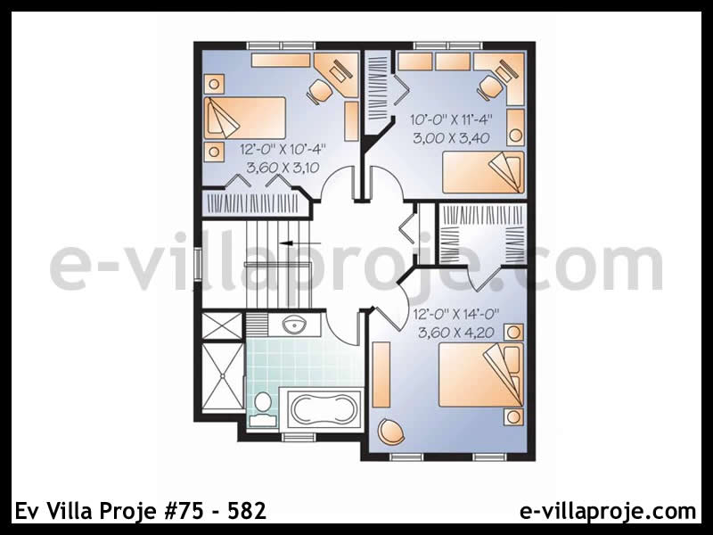 Ev Villa Proje #75 – 582 Ev Villa Projesi Model Detayları
