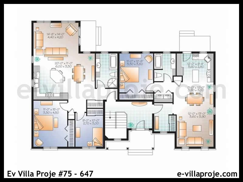 Ev Villa Proje #75 – 647 Ev Villa Projesi Model Detayları
