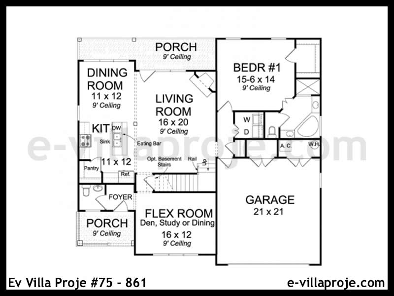 Ev Villa Proje #75 – 861 Ev Villa Projesi Model Detayları