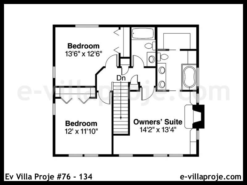 Ev Villa Proje #76 – 134 Ev Villa Projesi Model Detayları