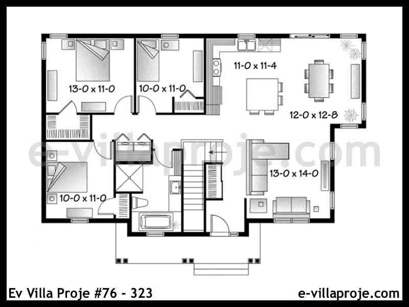 Ev Villa Proje #76 – 323 Ev Villa Projesi Model Detayları