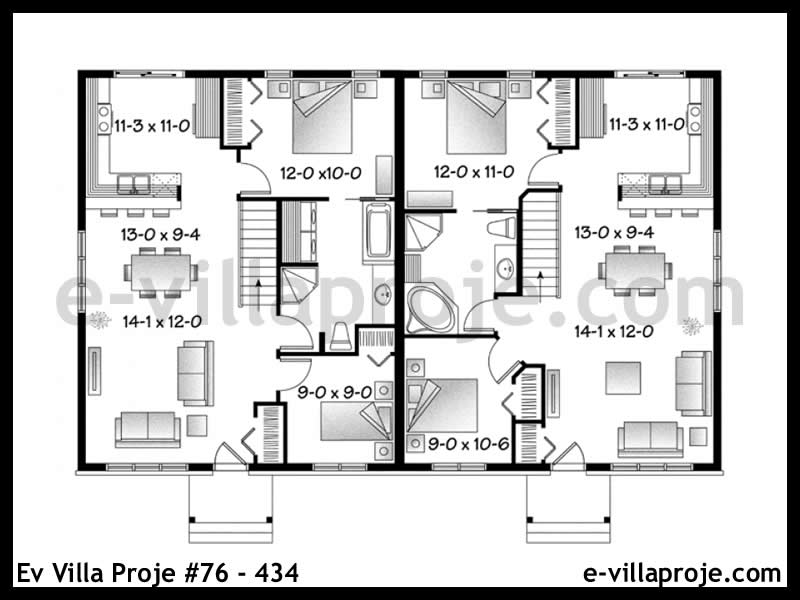 Ev Villa Proje #76 – 434 Ev Villa Projesi Model Detayları