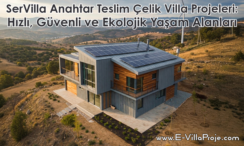 SerVilla Anahtar Teslim Çelik Villa Projeleri: Hızlı, Güvenli ve Ekolojik Yaşam Alanları