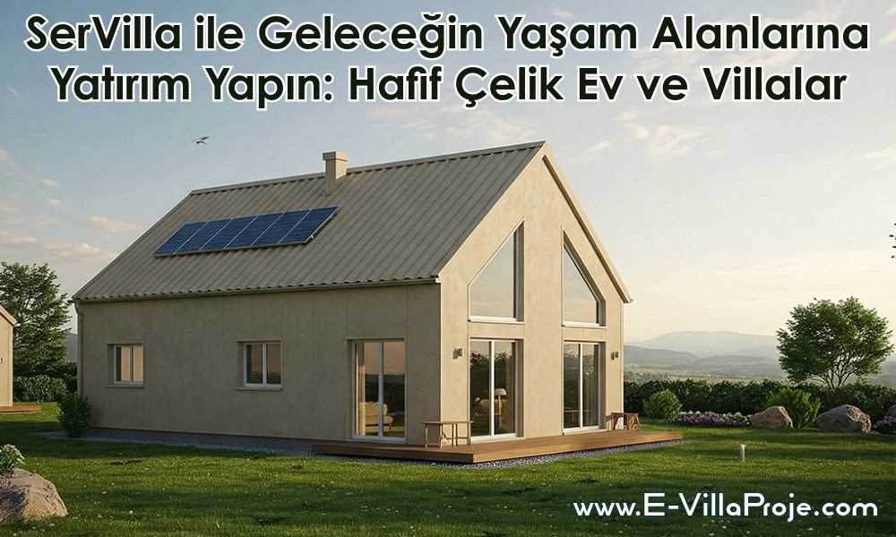 SerVilla ile Geleceğin Yaşam Alanlarına Yatırım Yapın: Hafif Çelik Ev ve Villalar