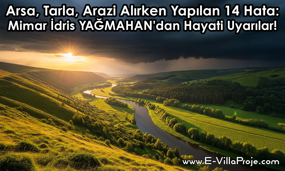 Arsa, Tarla, Arazi Alırken Yapılan 14 Hata: Mimar İdris YAĞMAHAN’dan Hayati Uyarılar!