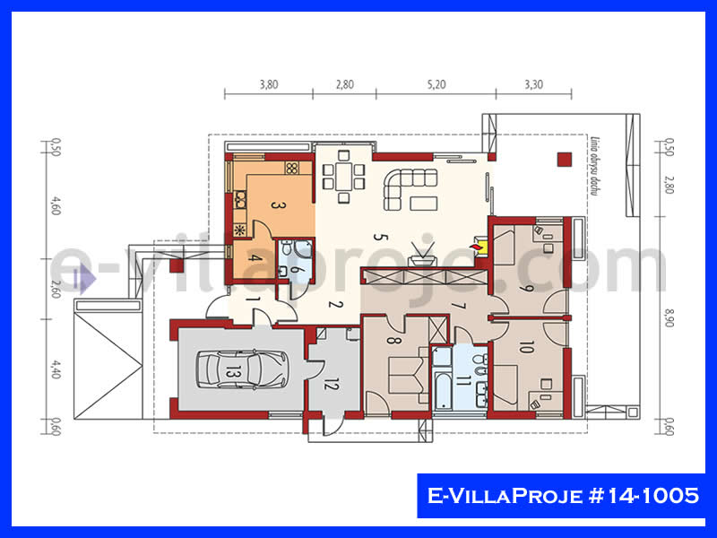 Ev Villa Proje #14 – 1005 Ev Villa Projesi Model Detayları