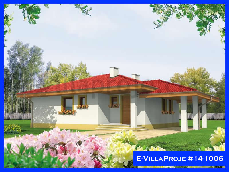 Ev Villa Proje #14 – 1006, 1 katlı, 2 yatak odalı, 1 garajlı, 94 m2