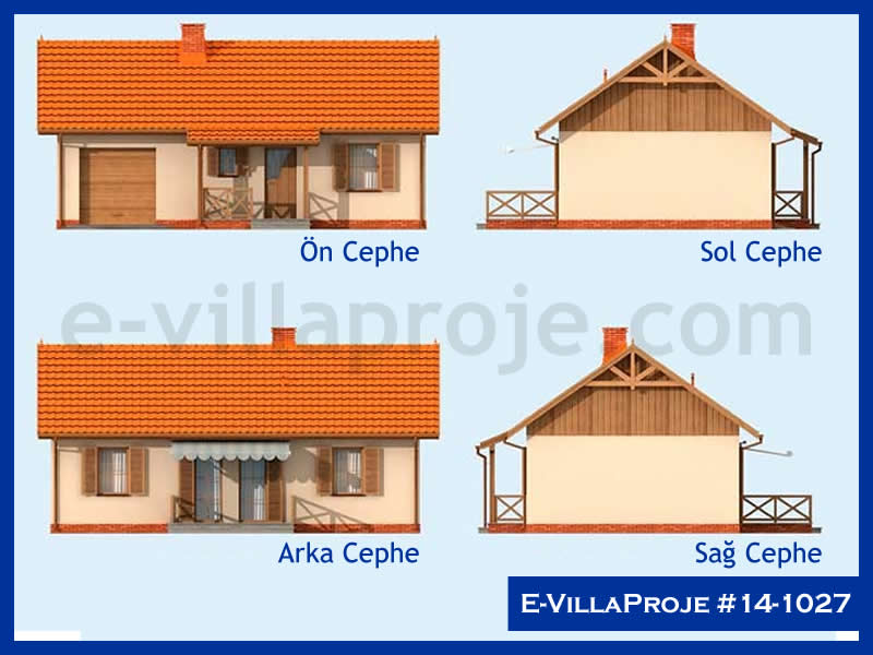 E-VillaProje #14-1027 Ev Villa Projesi Model Detayları