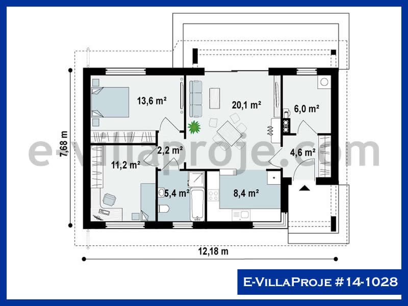 E-VillaProje #14-1028 Ev Villa Projesi Model Detayları