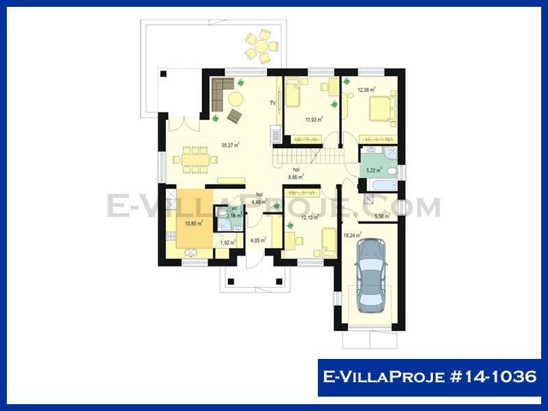 E-VillaProje #14-1036 Ev Villa Projesi Model Detayları