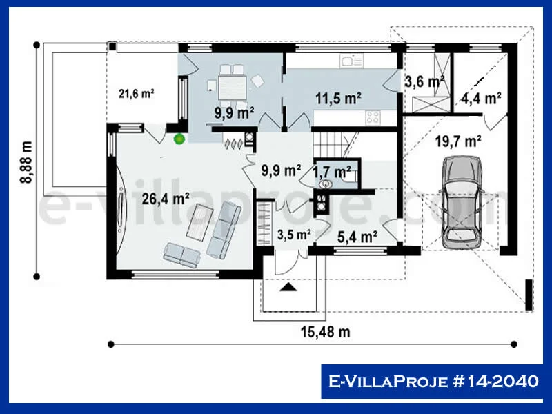 Ev Villa Proje #14 – 2040 Ev Villa Projesi Model Detayları