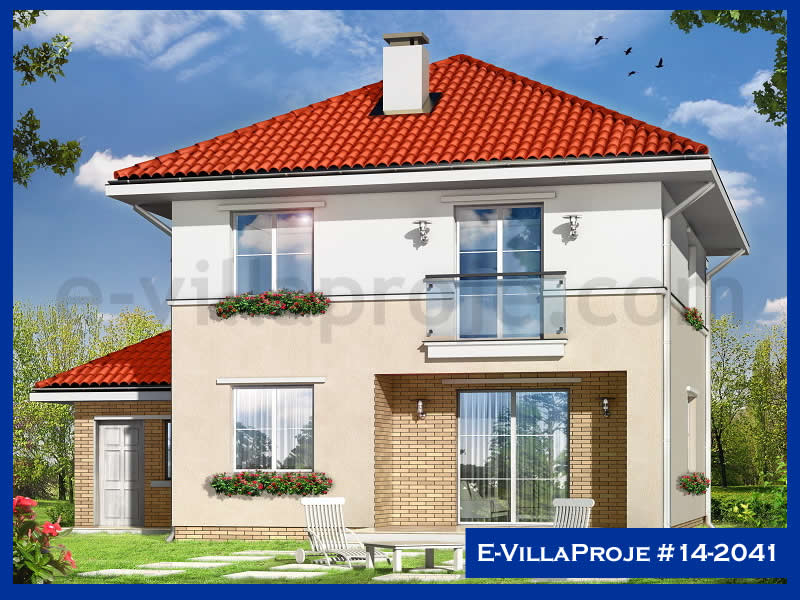 Ev Villa Proje #14 – 2041, 2 katlı, 4 yatak odalı, 1 garajlı, 195 m2