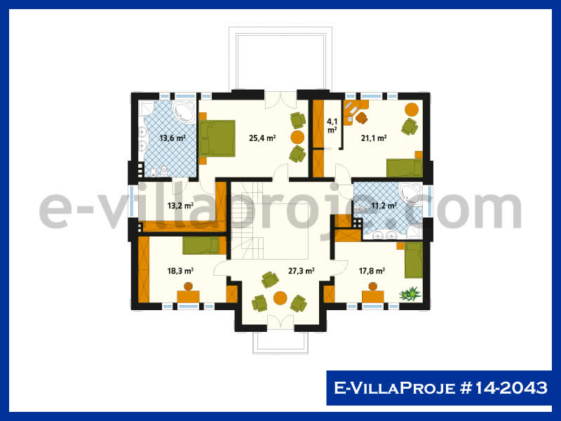 Ev Villa Proje #14 – 2043 Ev Villa Projesi Model Detayları