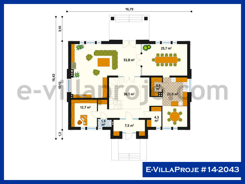 Ev Villa Proje #14 – 2043 Ev Villa Projesi Model Detayları